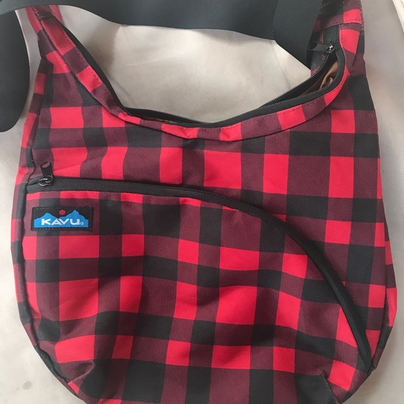 kavu plaid bag